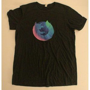 Mozilla Logo Men's Black Medium Shirt